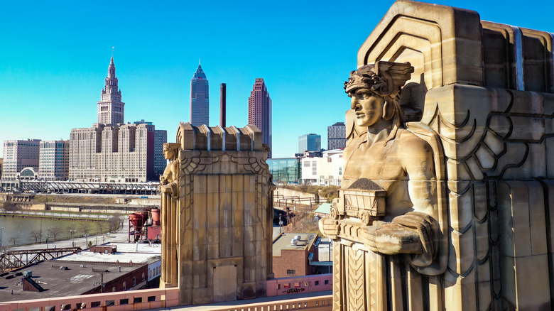 Guardians of Traffic statues in Cleveland