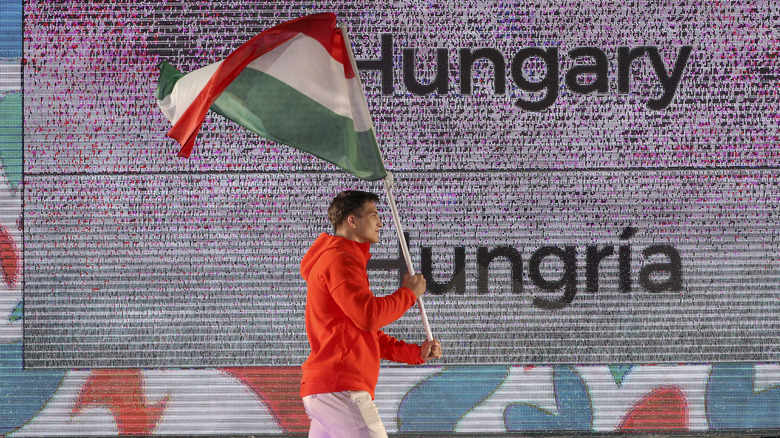 Hungarian flag bearer at 2018 Olympics