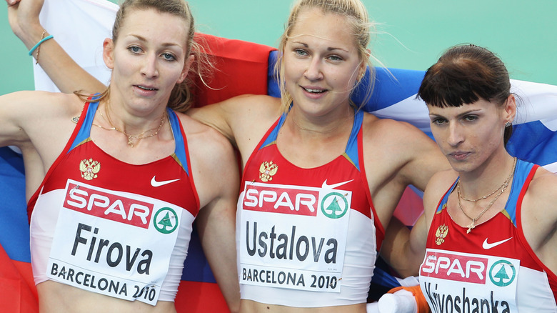 sprinter Tatyana Firova russian gold medalist