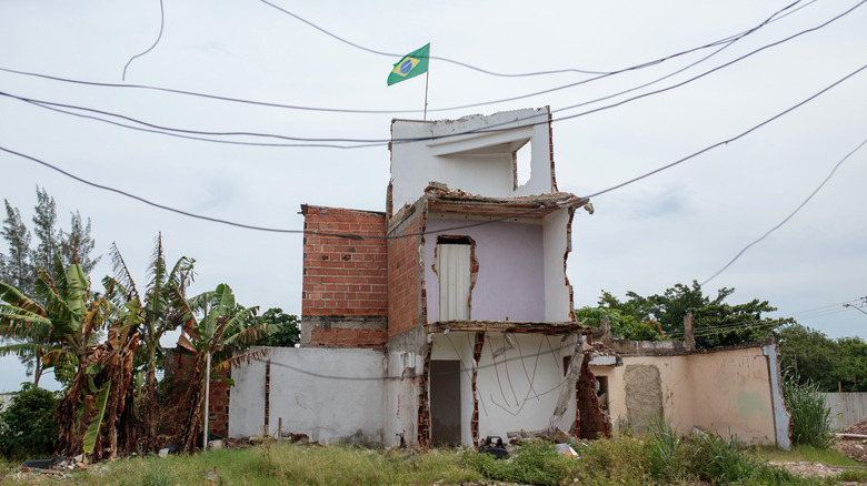 Destroyed home in Rio de Janeiro