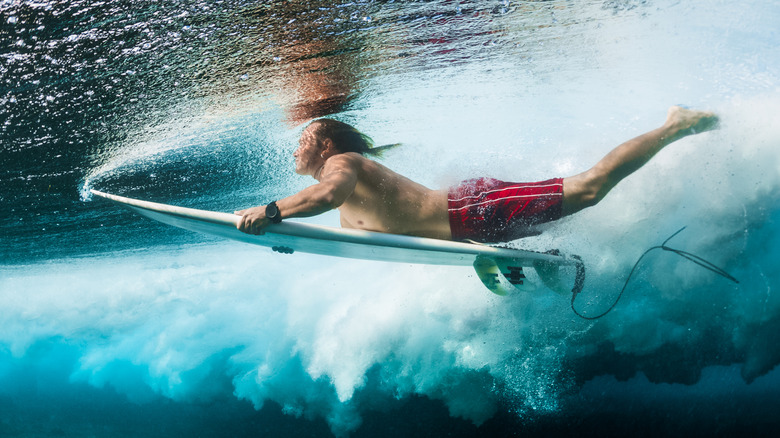 surfer underwater