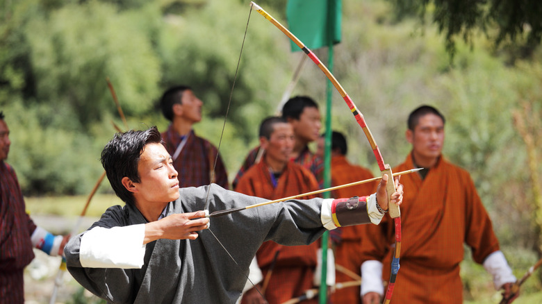 archery in Bhutan