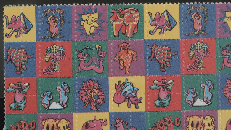 LSD tab sheet blotter