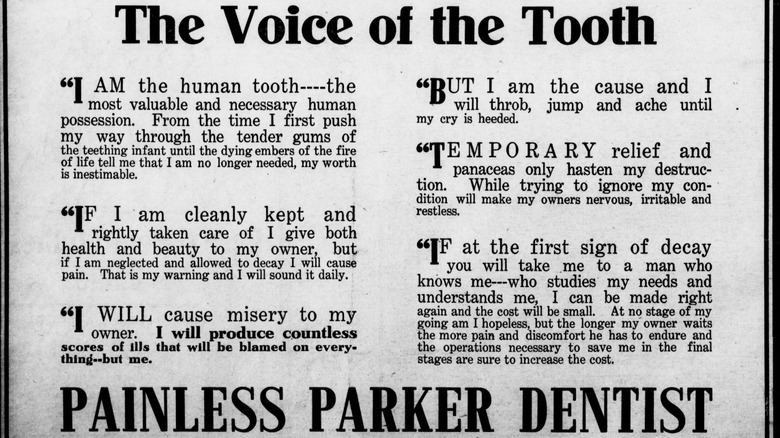 painless parker newspaper ad