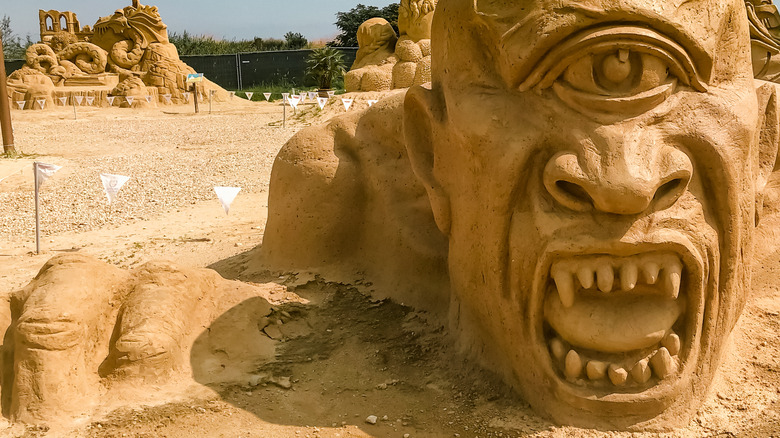 cyclops sand sculpture