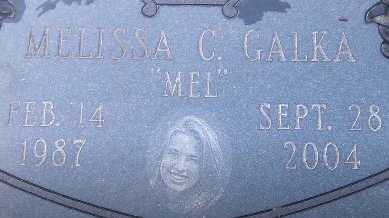 The gravesite of Melissa Galka