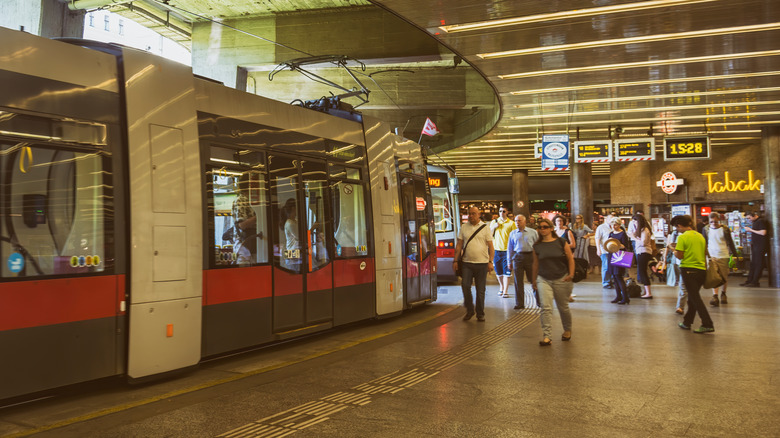 Metro station in austria