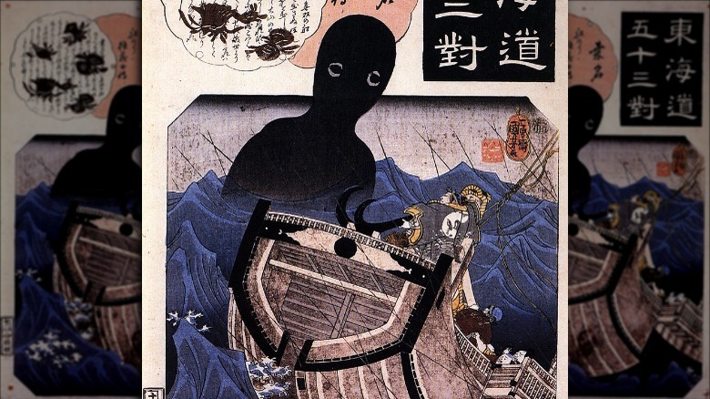 Japanese illustration sea monk