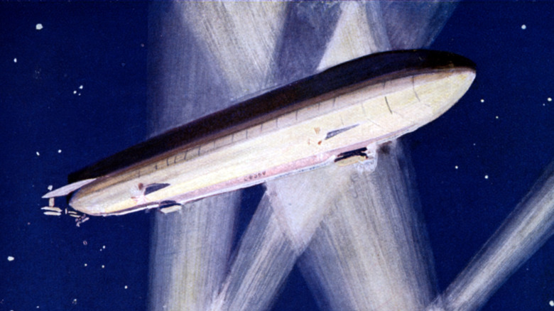 painting of German air raid