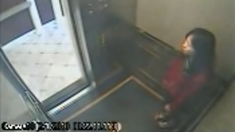 Elisa Lam in the Cecil Hotel's elevator