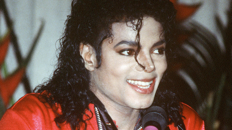 Michael Jackson smiling