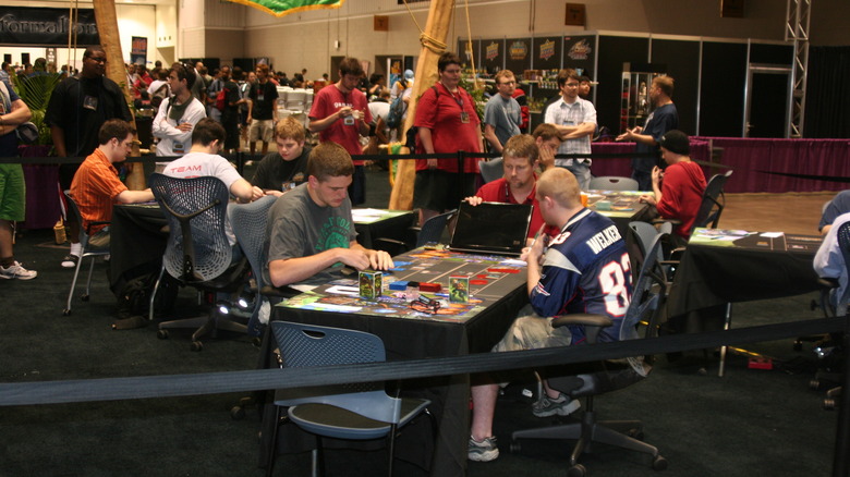 Gen Con attendees playing games