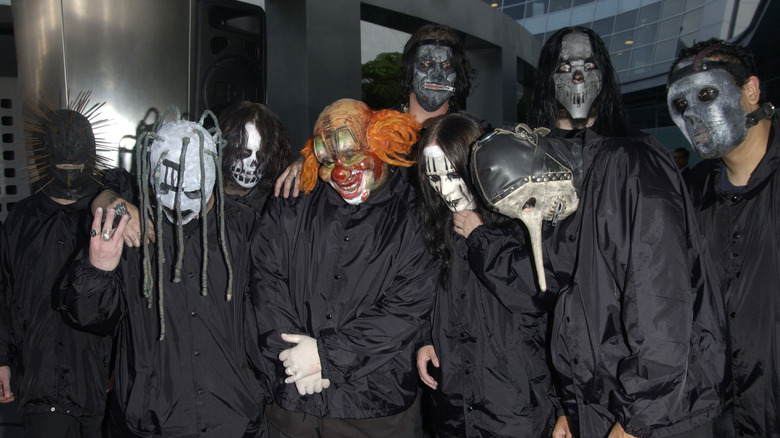 Slipknot in their creepy masks