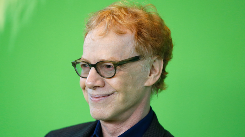 Danny Elfman against green screen