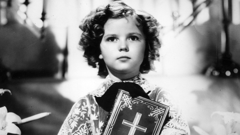 Shirley Temple gazing up