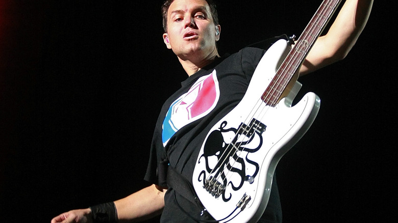 Mark Hoppus playing bass