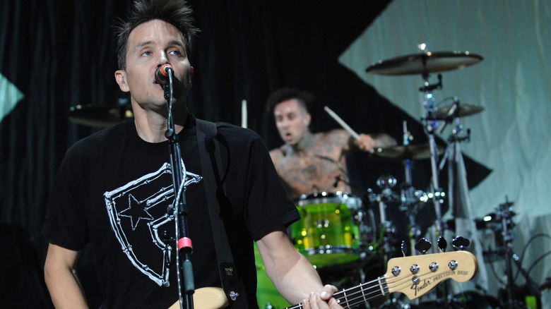 Mark Hoppus and Travis Barker play as +44