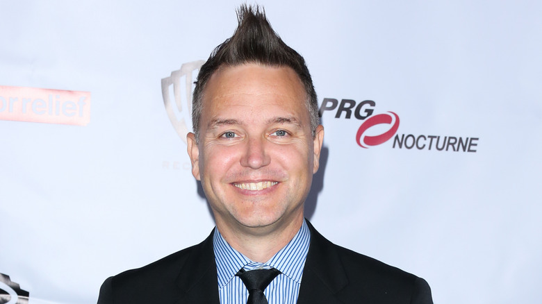 Mark Hoppus in suit and tie