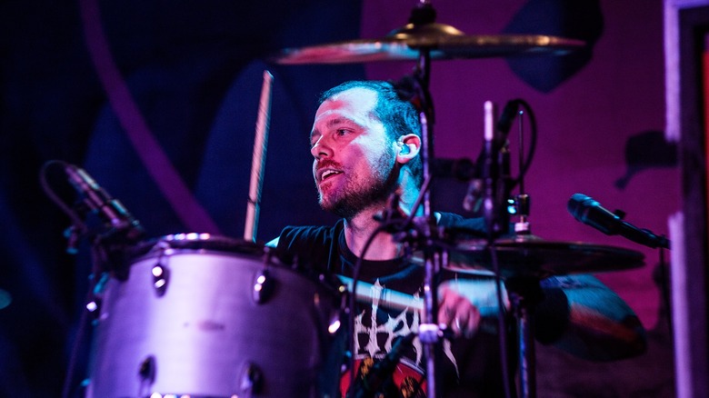 Drummer Derek Grant playing 