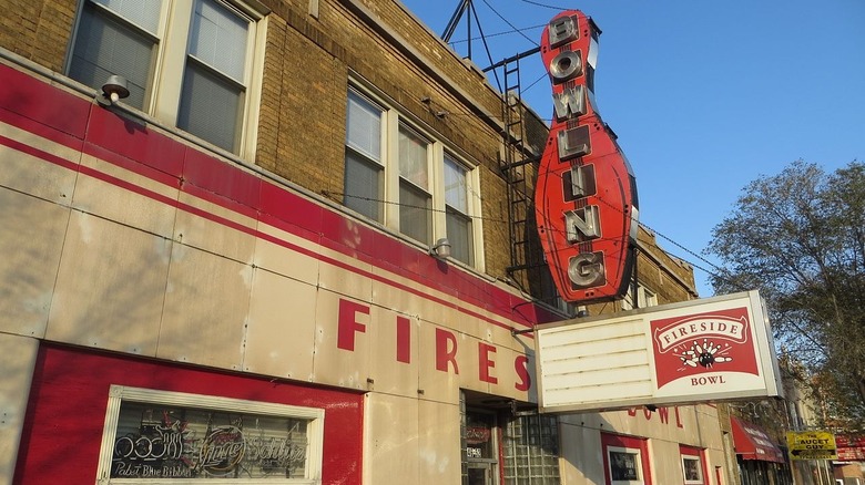 Fireside Bowl sign