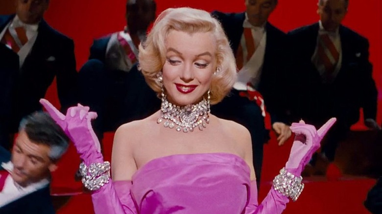 Marilyn Monroe performs Diamonds Are a Girl's Best Friend in Gentlemen Prefer Blondes