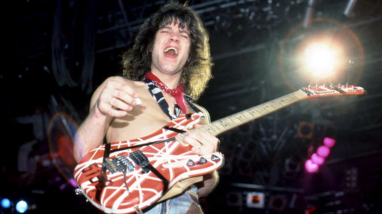 Eddie Van Halen with his Frankenstrat