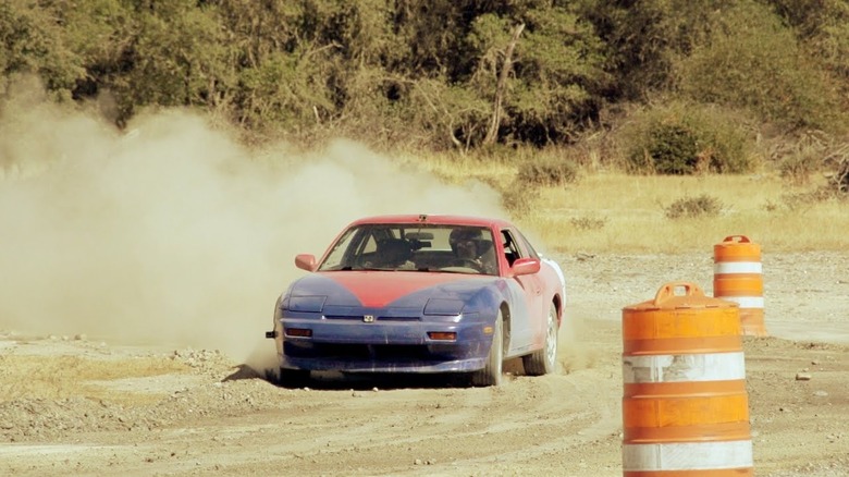 Screenshot from Mythbusters drifting episode