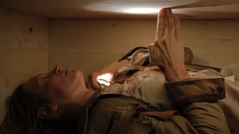 Screenshot from Kill Bill coffin scene