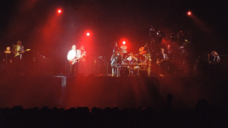 Pink Floyd performing on stage