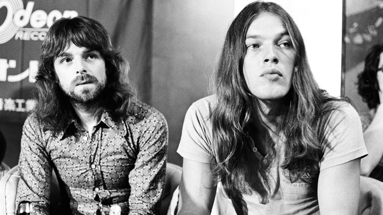 Richard Wright and David Gilmour, seated