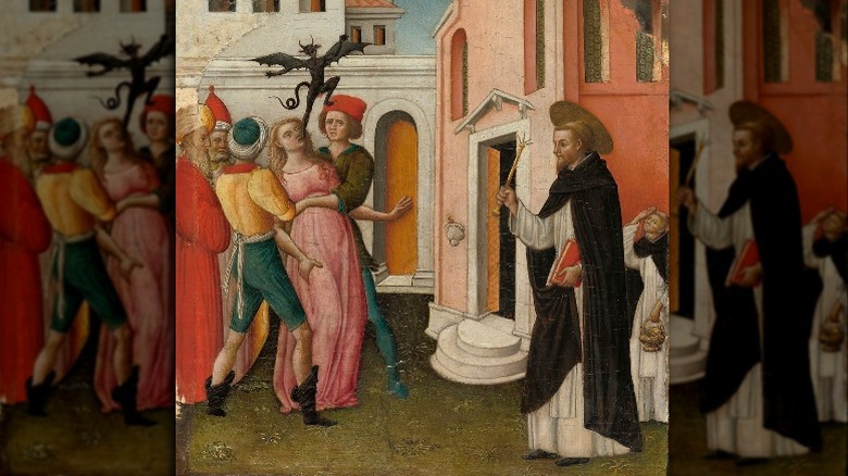 Saint Peter Martyr Exorcizing a Woman Possessed by a Devil