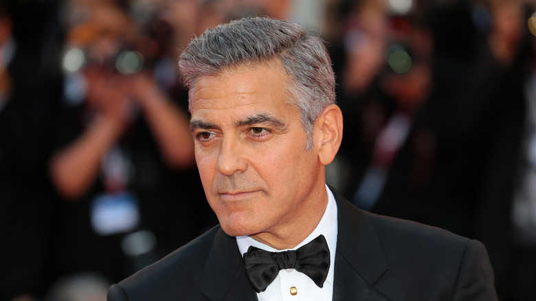 George Clooney in tuxedo  