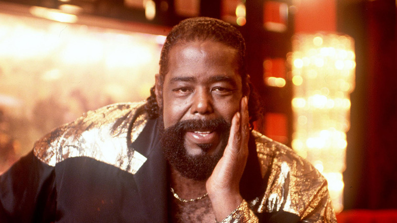portrait of Barry White at home
