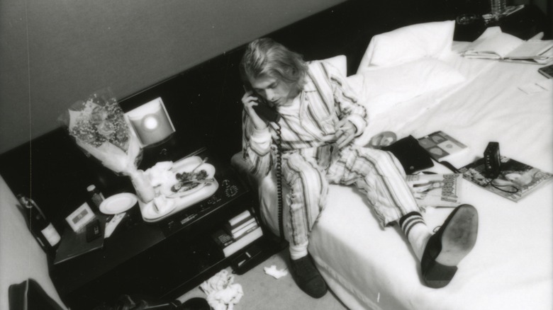 Kurt Cobain on a hotel phone