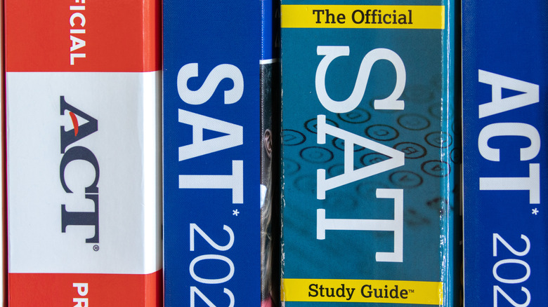 SAT and ACT study books