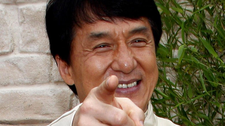 Jackie Chan pointing