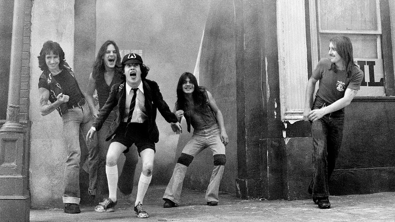 AC/DC band shot 1976