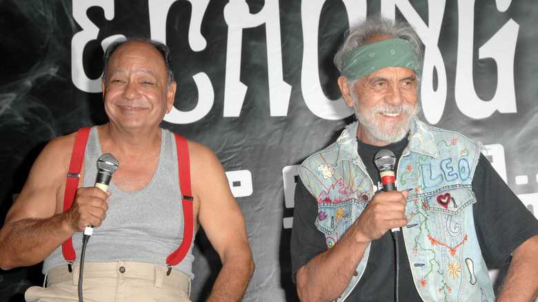 Cheech and Chong on stage together