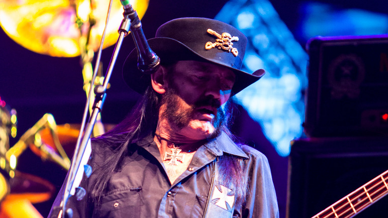 Motörhead performing on the stage