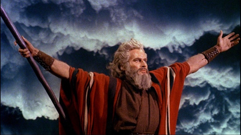 Heston as Moses, The Ten Commandments