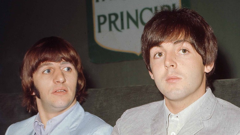 Ringo Starr and Paul McCartney in 1965