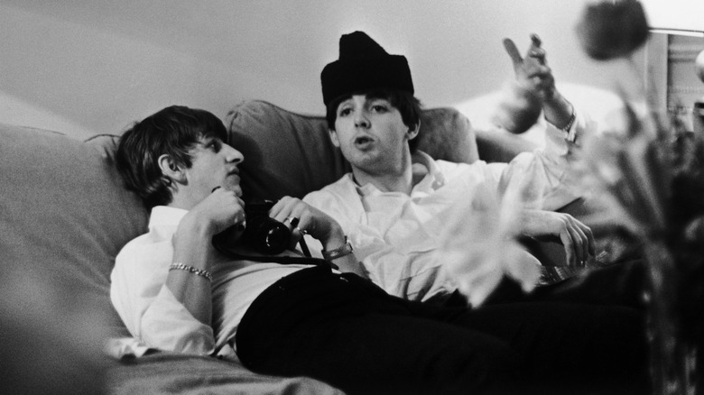 Ringo Starr and Paul McCartney in 1964