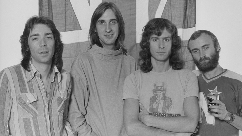 Genesis pose for band photo