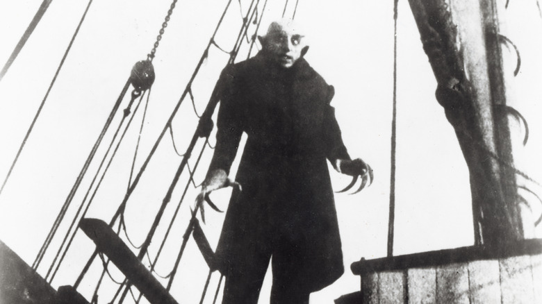 Orlok on the deck of a ship