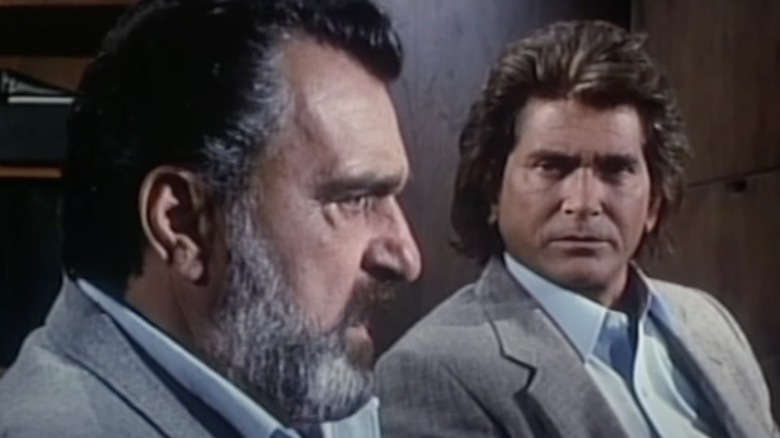 Victor French and Michael Landon in Highway to Heaven