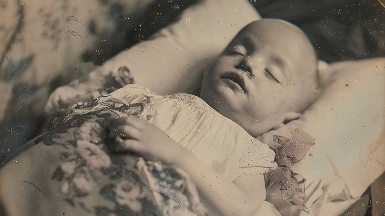 Daguerreotype of baby