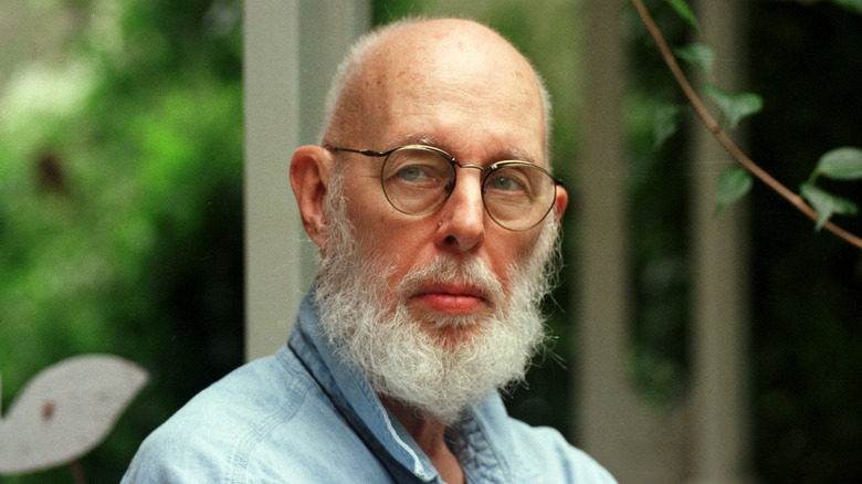 Edward Gorey with upturned collar