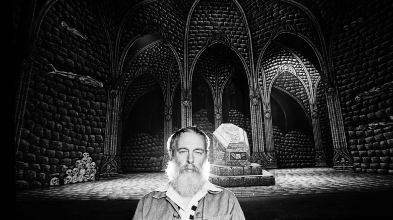 Edward Gorey on set of Dracula