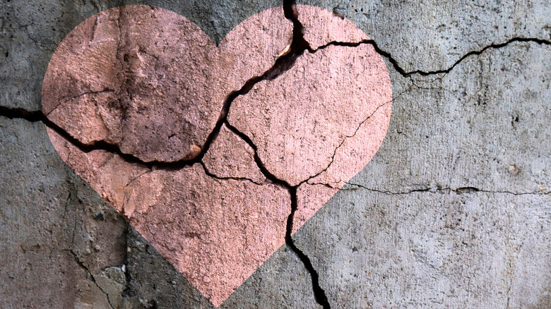 Broken heart concrete