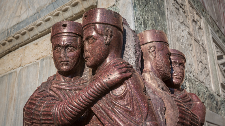 Byzantine Tetrarch sculpture in Venice